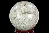 Polished K Granite (Granite With Azurite) Sphere - Pakistan #123471-1